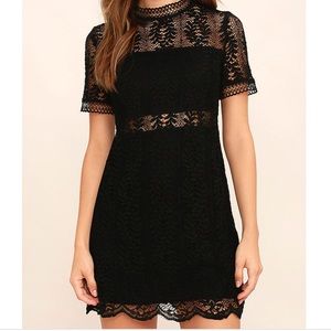 Little black lace dress